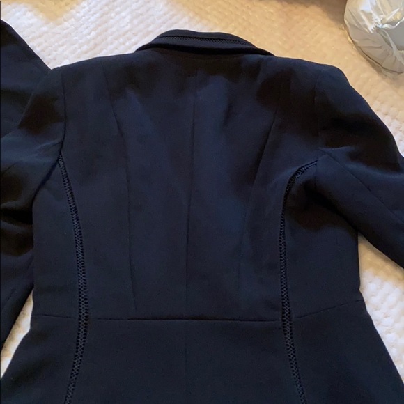 Black Tahari ASL skirtsuit w braid pattern - Picture 5 of 5